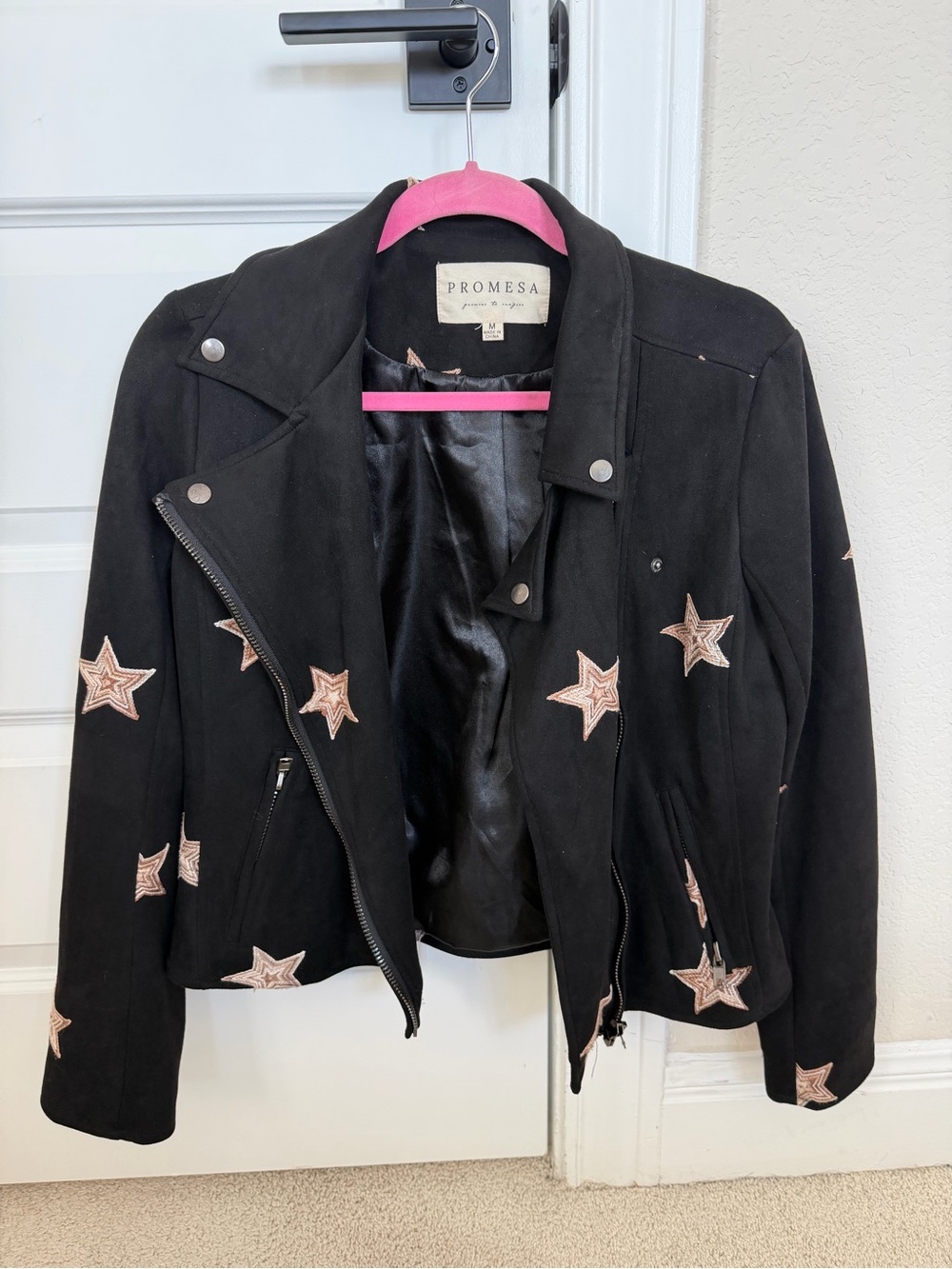 Promesa Black Suede Jacket